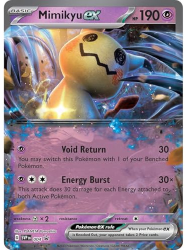Riesige Pokémon-Promo- und EX-Karten, VMAX, Mimikyu EX, Pokémon-Werbebox