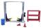 Oshhni 1/64 Diorama Garage Strumenti Officina Auto Scena Display Modello Coni Stradali Contenitore 5 Pezzi/Set Sollevatore Gantry Strumenti di Riparazione, Ascensore Argentato