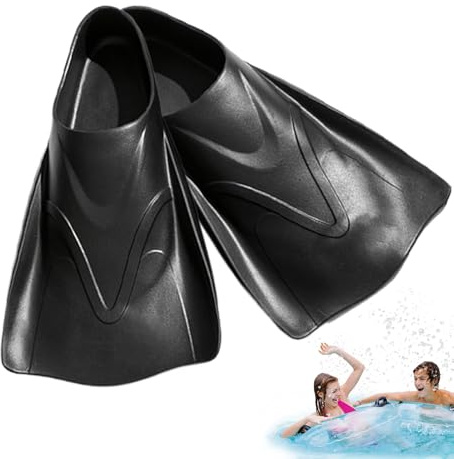 Pinne da nuoto – Pinne da snorkeling – Pinne corte portatili per immersioni subacquee accessori per allenamento snorkeling nuoto adulti uomini donne