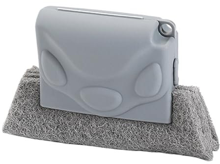 Window Brush, Shutter Cleaner, Crevice Groove Scrub Tool with Handle Grip, Household Cleaning Gadget for Kitchen Sill Tile Lines Sliding Door Tracks Supplies, 5.31x3.54x0.79 Inches