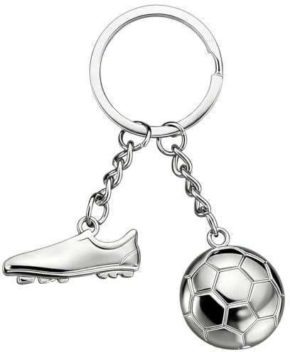CBHTMY Schlüsselanhänger Fußball,Fussball Geschenke,Anhänger Schulranzen,Schlüsselanhänger Personalisiert,Kleine Geschenke