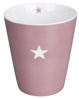 Krasilnikoff - Happy Mug - HM1165- Colourful Star, dusty rose