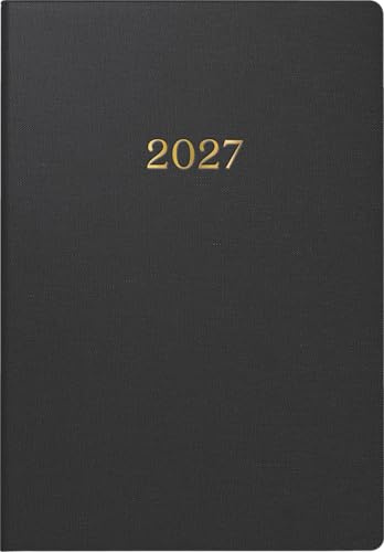 rido/idé Taschenkalender Design Line Mod. partner/Industrie I 2027 „Black“ | A7, Textil