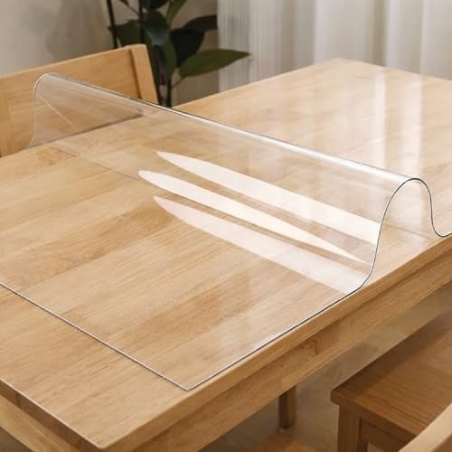 Comart - Copritavolo Trasparente Glass - Rettangolare PVC 100x220 cm 1,2 mm