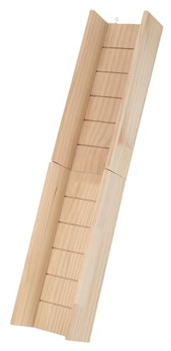 FELTECHELECTR Rampe pour Lapins : Toboggan pour Petits Animaux de Compagnie - Pont-échelle Pliable en Bois pour cochons d'Inde - Accessoire d'escalade de 60 cm pour Cage.
