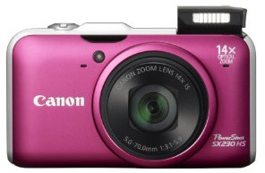 Canon Powershot SX230 HS Fotocamera Digitale 12.1 MP, Rosa