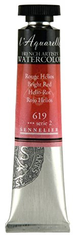 SENNELIER L'Aquarelle French Watercolor, 21ml Tube, S2 Bright Red