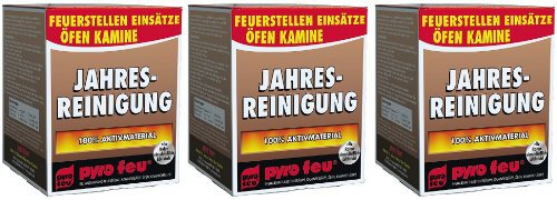 3X Jahresreinigung Entrußer für Ofen & Kamin alle Rohre einschließlich Edelstahl