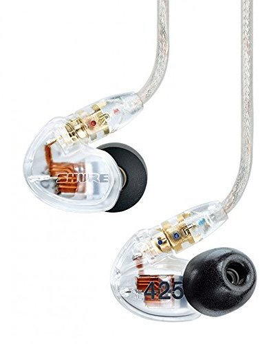 Shure SE425 CLE - In-Ear Headphones Transparent Auricolari Ad Assorbimento Acustico Con Doppio Microdriver