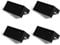Indoor Outdoors 4X Large Corner Brackets for Garden, Raised Beds, Vegetable Using Timber Railway Sleepers - Square or Rectangular Planter or Flower Bed Fixing Bracket - Black