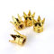VORCOOL 4pcs Crown Type Auto Auto Reifen Ventilkappen Abdeckungen (Golden)