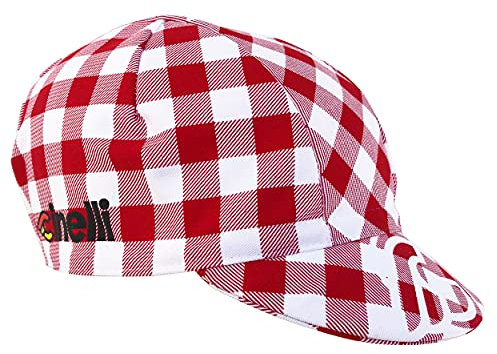 Cinelli Unisex Ciao Italia Radsport-Mütze, rot/weiß, Einheitsgröße