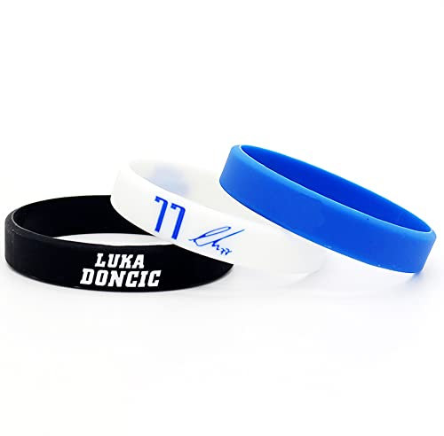 Lorh's store NBA Basketballspieler Stern inspirierende Unterschrift Armbänder Sport Silikon Armband (Luka Doncic)