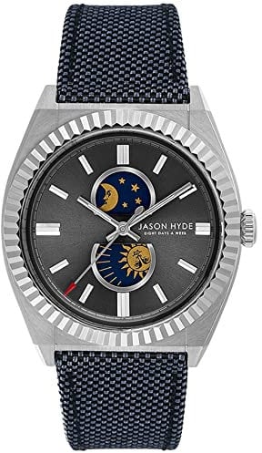 Jason Hyde lunatico Damen Uhr analog Quarzwerk mit Nylon Armband JH41001