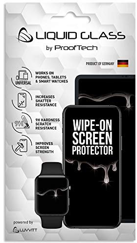 Luvvitt Liquid Glass Screen Protector for All Phones Tablets Watches Apple Samsung LG iPhone iPad Galaxy S20 S10 S9 Note 10 11 Plus Ultra Pro Max Nano Hi-Tech Protection