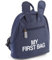 CHILDHOME, Kinderrucksack Baby, Schule, Vorschule, Kinderkrippe, Zwei Fächer, Lunchbag/Flaschen geeignet, Abnehmbare Sicherheitsschnalle, Wasserabweisend, My First Bag, Marine