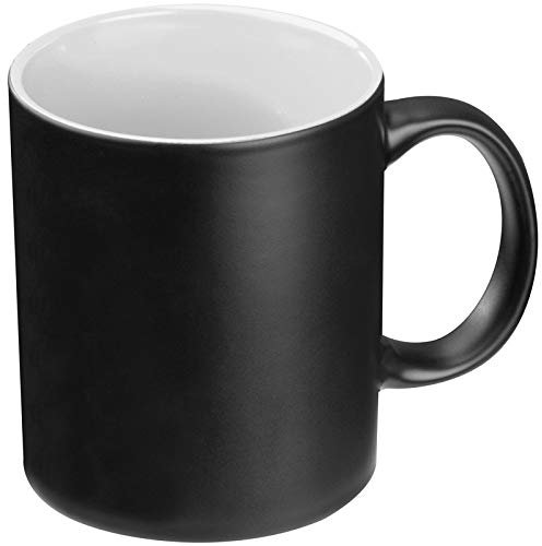 ohne Markenname Porzellantasse / Kaffee- / Espresso-Tasse / Fassungsvermögen: 300 ml / Schwarz-Weiß