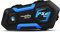 Fodsports 1x FX4 Pro Intercomunicador Casco Moto Bluetooth, Gama Comunicación Intercom de 1200m, Intercomunicacion Entre 4 Motociclistas, Intercomunicador Moto Impermeable con GPS Voz y Radio FM
