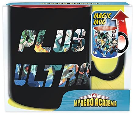 My Hero Academia - Tasse - Helden Vs Schurken - Thermoeffekt Kaffeebecher - Deku - 460ml - Keramik - Geschenkbox