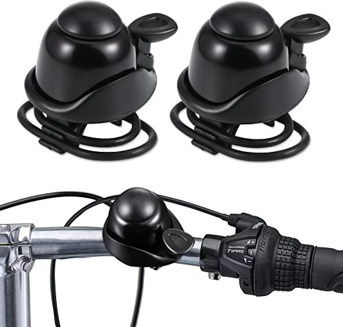 2 St Fahrradklingel Aluminium Klingel Fahrrad mit Schönem Lauten Ton Mini Fahrradklingel Verstellbar Fahrradring Glocke Universal Aluminium Fahrradklingel für Erwachsene Kinder Rennrad Mountainbike