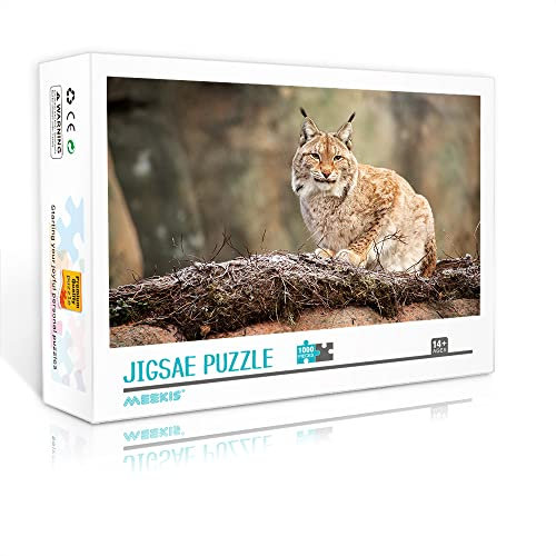 Mini Puzzle für Erwachsene 1000 Teile Luchs Puzzle Set DIY Spielzeug Geschenk Klassisches Spiel Puzzle (38x26cm Kartonpuzzle) Puzzles für Erwachsene und Kinder