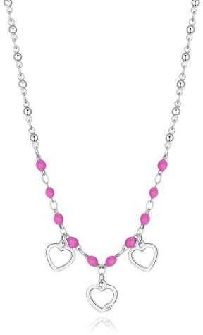 S'Agapõ Collana Donna In Acciaio Con Simbolo Cuore | Collezione Vibes - SVB10