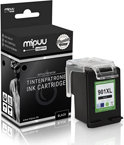 Mipuu Tinte kompatibel für HP 901 XL CC654AE Black für HP Officejet 4500AIO 4500 J4500 J4524 J4540 J4550 J4580 J4585 J4600 J4624 J4660 J4680 J4680C