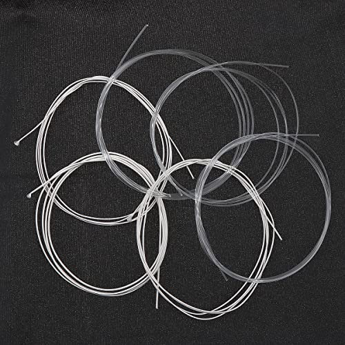 MuzcYM 6 corde per chitarra classica (028-043), nucleo in nylon con ferita placcata argento, tono caldo professionale per chitarre classiche e flamenco, set di corde a tensione normale