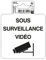 Exacompta - Réf. 67041E - 1 pictogramme adhésif Surveillance vidéo - En vinyle PVC traité anti-dérapant - Finition brillante - Dimensions : 10 x 10 cm Coloris : noir et blanc