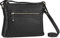STILORD 'Wanda' Leder Handtasche Damen Klein Umhängetasche für Frauen Elegante Schultertasche für Shopping Freizeit Vintage Crossbody Bag Echtleder, Farbe:schwarz