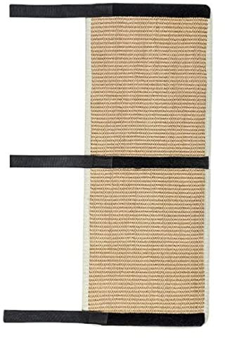 NIDONE Tapis de grattage pour Chat pour Pattes de Chaise Sisal Naturel Protecteur Meubles avec Bandes Velcro pour Table, Chaise, canapé 25 * 60cm