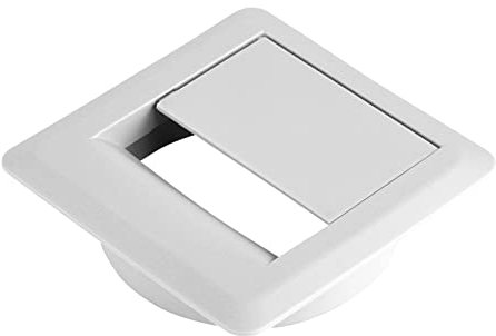 5 Stück SOTECH Kabeldurchführungen weiß Einlass-Ø 60 mm Gesamtmaß 70 x 70 mm Kabeldurchlass aus Kunststoff