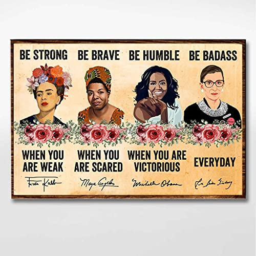 Notorious RBG Ruth Bader Ginsburg,12 * 8 Inches Vintage Funny Poster Wall Decor Art Gift Retro Picture Metal Sign