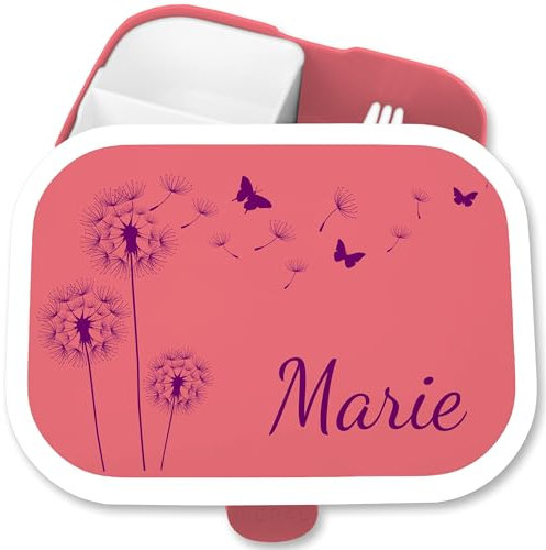 Brotdose Kinder Campus für Mepal - Statement - Pusteblumen Löwenzahn Pusteblume - 750 ml - Rosa - sniadaniowka dla dziewczynki fächern name butterflies lunchbox mint und schmetterling