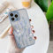ZTOFERA Hülle für iPhone 15 Pro, Durchscheinend Liquid Silikon Hülle mit Blume Design, Weich Flexibel Anti-Kratzer Schutzhülle für iPhone 15 Pro (6,1) - Lila