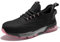 SPIEZ Zapatos de Seguridad Mujer Air Cushion Zapatos de Segurida Comodo Transpirables Zapatillas Trabajo Mujer Ligero Negro Rosa EU 37