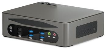HISTTON Mini Ordinateur de Bureau Core i5-1340P, 16 Go de RAM DDR5 1 to M2. SSD NVME, Mini PC Windows 11 Pro, 2 LAN RJ45, Triple Affichage HD+DP+Type-C 4K, Wifi6, BT5.2, Prise en Charge Ubuntu/Linux