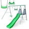 HyperMotion XXL Kinderschaukelset - Gartenschaukel mit Trapez, Rutsche und Schaukel - Robuste Stahlkonstruktion für Kinder ab 3 Jahren - Wetterfest und UV-beständig