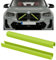 TTCR-II 2PCS Frontgrill Einsatz,Streifen Kühlergrill Einsätze Zierleiste Kompatibel mit BMW X3 F25 G01/ X4 F26 G02/X5 E70 F15 F85 G05/X6 E71 F16 F86 G06/X7 G07 Grill Streifen-Grün