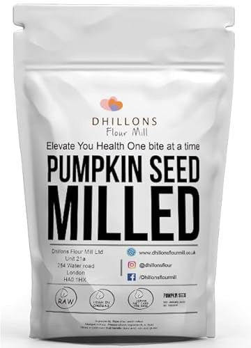 Pumpkin Seeds Milled | Pumpkin seeds ground gives more nutrient absorption than whole pumpkin seed | Great in smoothies, baking and topping up your cereals | Low Carb | by Dhillons Flour Mill