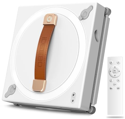 iDEEBO G500 Robot Limpiacristales, Limpiacristales Inteligente, Sistema de Pulverización Doble Cara, con Tanque de Agua Impermeable
