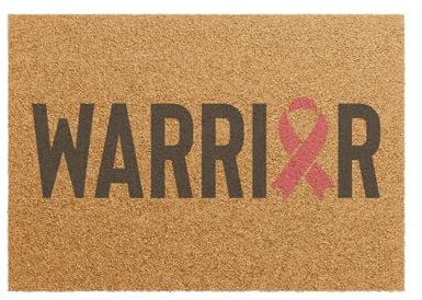 Paillasson de Sensibilisation Cancer du Sein, Conception de Ruban Rose, Antidérapant, l'intérieur/l'extérieur, Paillasson Personnalisé Contre Le Cancer du Sein Tapis Octobre Rose (D, 60x40cm)