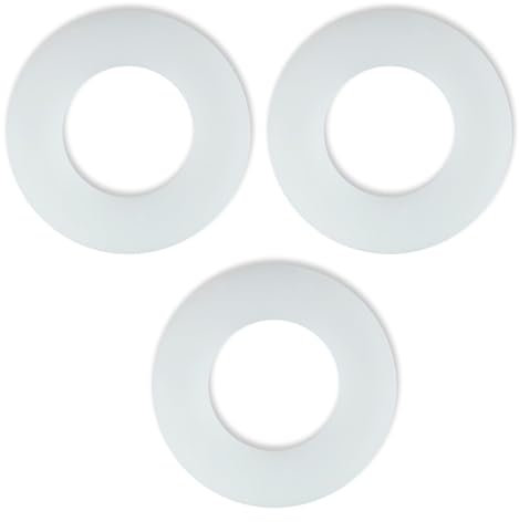 3Pcs 816.418.00.1 Flush Valve Seal, Flush Valve Seal, Toilet Cistern Seal, Silicone Washers with Replacement Silicon Clear Washers Repair Rubber Seal Diaphragm
