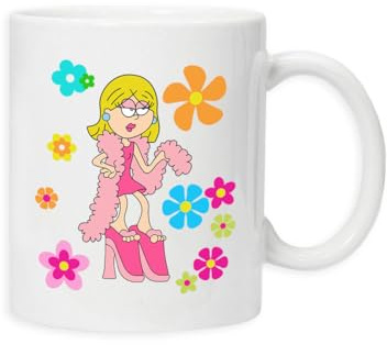 New Spirit Original Feather Bow and Heels Lizzie McGuire Cute Aesthetic Girly Mug Drinking Cup Tea and Coffee Cups Cute Mug Aesthetic Fun Funny Pretty