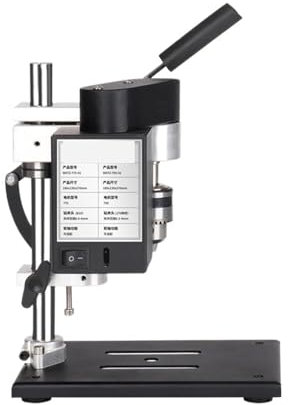 Mini taladro de columna, Minitaladro Eléctrico Pequeño Con Regulación De Velocidad CC, Máquina Perforadora De Escritorio, Soporte De Taladro Eléctrico De Precisión para bricolaje en madera, metal y jo