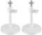 Security-01 2-Pack Metal Adjustable Universal Wall Ceiling Mounts, Security Camera Stands Brackets for CCTV Bullet Dome Box Body Card Camera and more, White