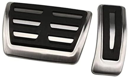 Auto Fußstütze Pedale für Audi A6 C7 S6 4G 2012-2015, rutschfest Verschleißfest Auto Gas Bremspedal Auto Pedal Abdeckung Fußpedal, Auto Fußstütze Pad Pedalauflage,At/2pcs