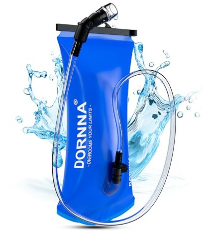 DORNNA - Poche à Eau sans BPA, Poche Hydratation de Sport Résistant, Sacs D'hydratation Portable pour la Randonnée, Cyclisme, Camping. (2L)