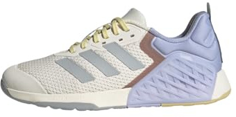 adidas Women's Dropset 3 Trainingsschuhe Chalk White/Halo Silver/Violet Tone 40 2/3