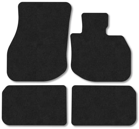 Compatible with Car Mats for BMW iX2 (2024+) Carpet | Black Edge Trim Tailored Fit Floor Mats Full Coverage Protection Accessories Easy Clean Anti Slip Made in the UK
